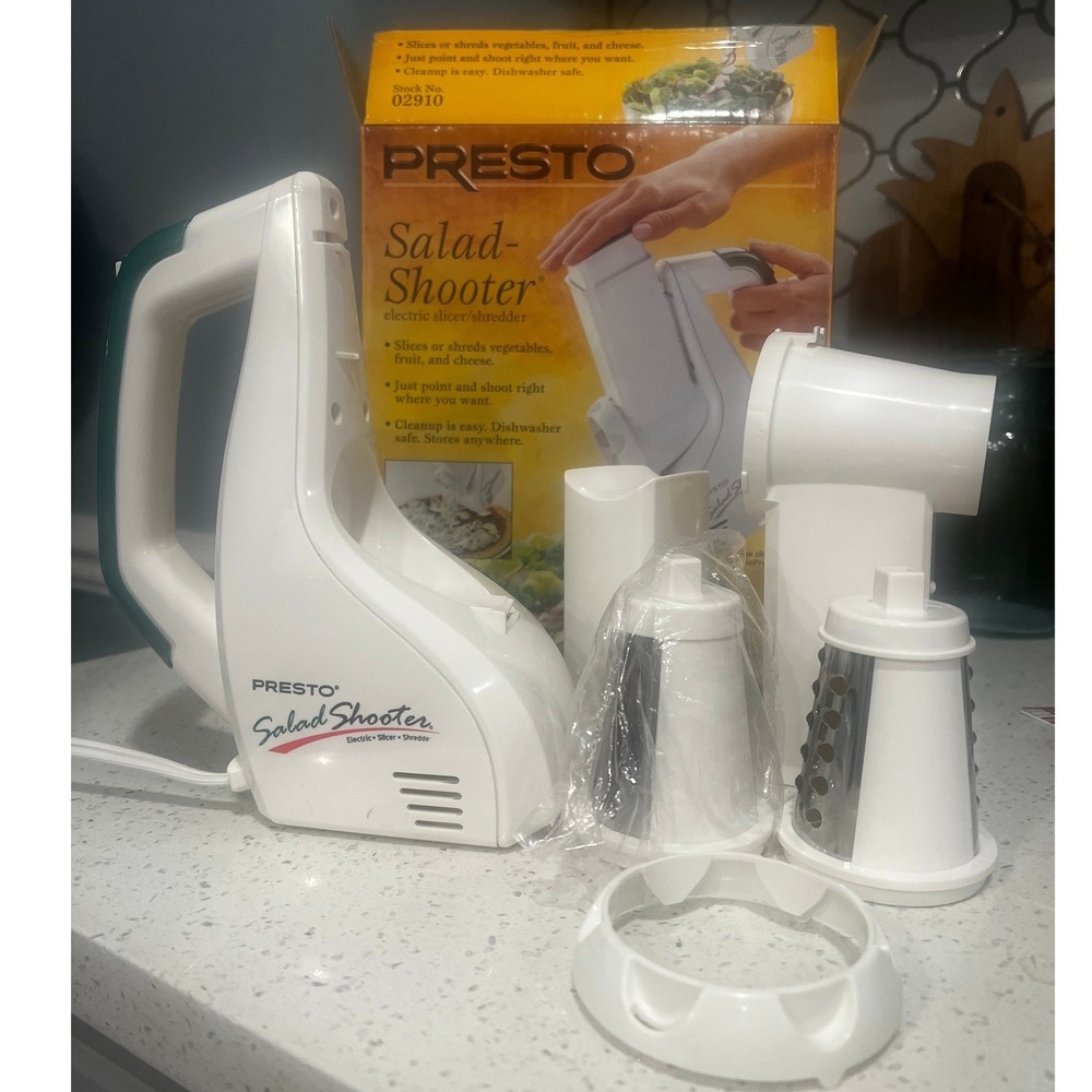 Presto 02910 Salad Shooter Electric Slicer/Shredder Handheld Kitchen Gadget - Picture 3 of 4